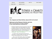 Tablet Screenshot of fitnessforcharity.org